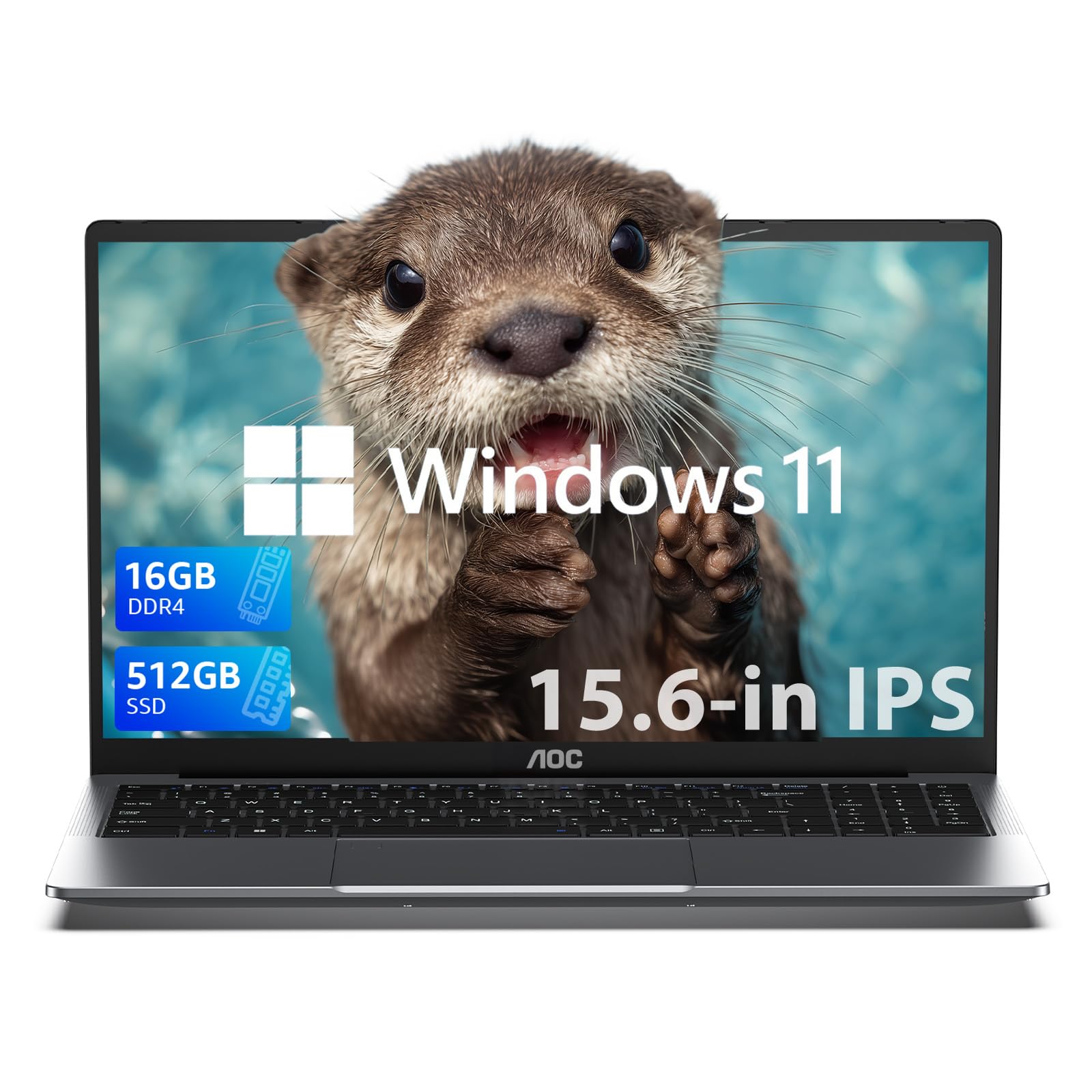 AOC Laptop Ιntel N95 15.6-in 16GB DDR4 512GB SSD, Windows Laptops